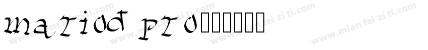mariod pro字体转换